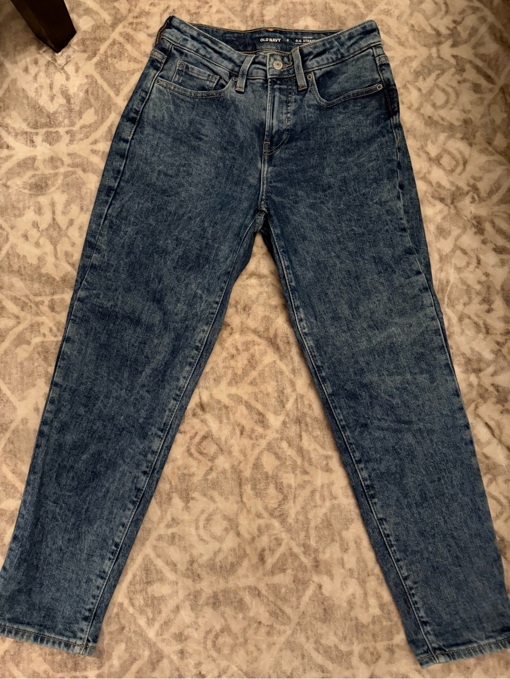 Old Navy High-Rise O.G. Straight Secret-Smooth Jeans Size 0 Acid Wash